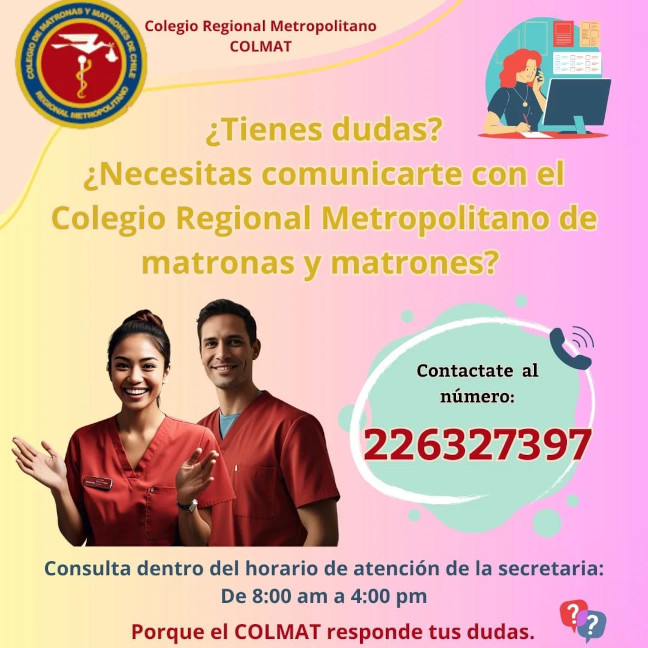 Contacto secretaría COLMAT